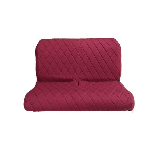  Citroën 2CV Original seat cover set for rear bench in red cloth Charleston Citroën 2CV 