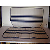 2CV Original seat cover set for rear bench in white/blue cloth Transat / France 3 Citroën 2CV