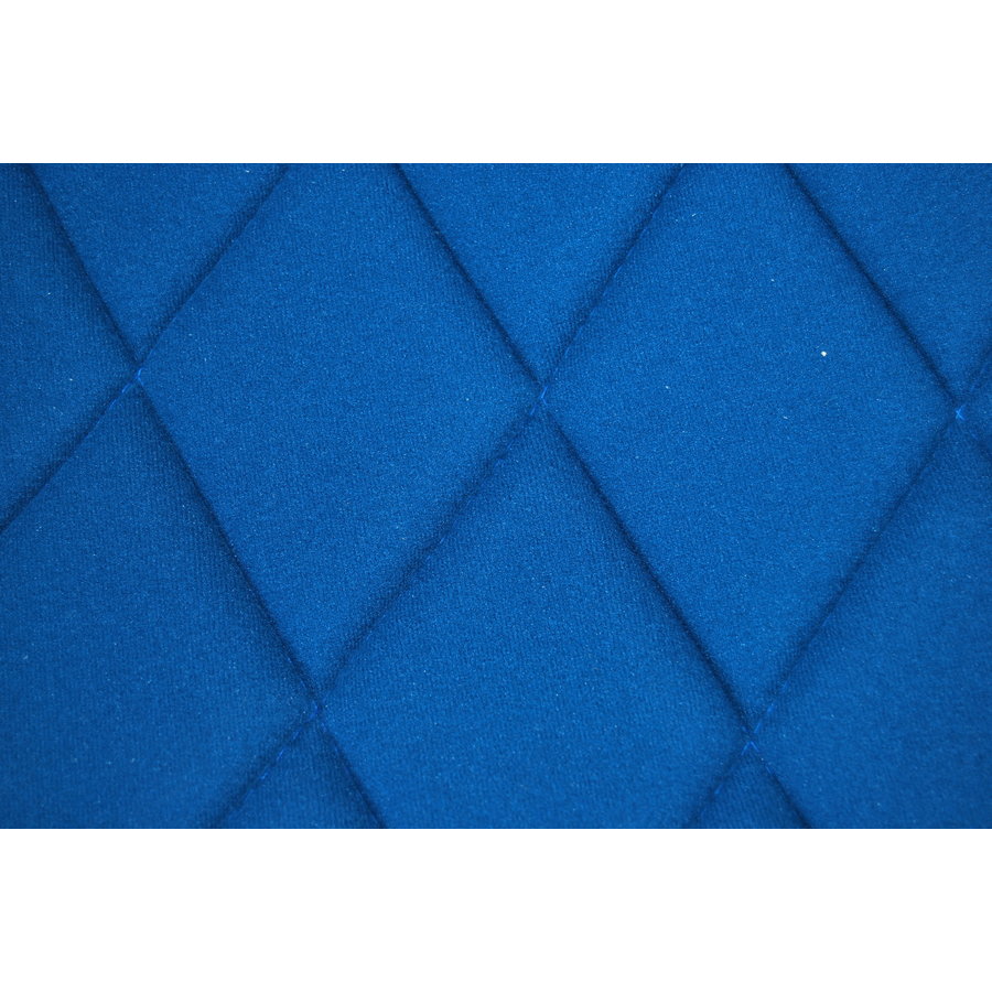 Seat cover set for front R seat (2 round angles) in blue cloth Charleston Citroën 2CV-3