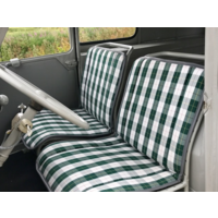 thumb-Original Sitzbezug Sitz Stoff grün Raute (Exakte Kopie von Original Schottenkaro) Jahre '50'60 Citroën 2CV-1