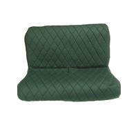 thumb-Original seat cover set for rear bench in green cloth Charleston Citroën 2CV-3