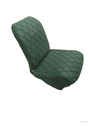  Citroën 2CV Original seat cover set for front R seat (2 round angles) in green cloth Charleston Citroën 2CV 