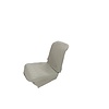 2CV Original seat cover set for front L seat (2 round angles) in gray cloth Charleston Citroën 2CV