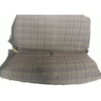 thumb-Original seat cover set for rear bench gray cloth used in last produced Citroën 2CV-8