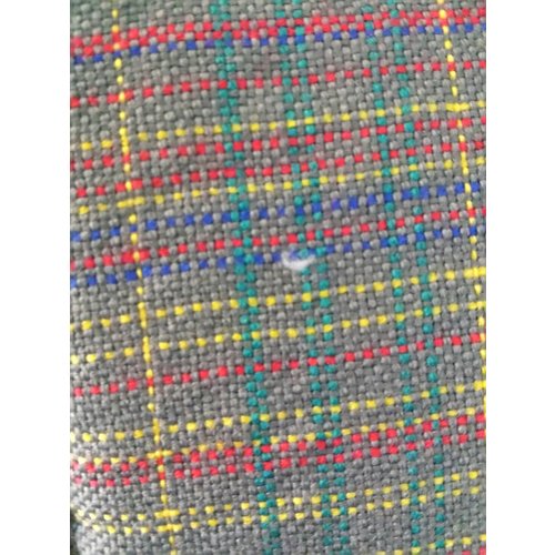  Citroën 2CV Original seat cover set for front R seat (2 round angles) gray cloth used in last produced Citroën 2CV 