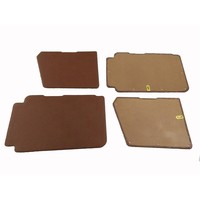 thumb-Set of 4 door panels in brown leatherette (with plastic upper part) Citroën 2CV-3