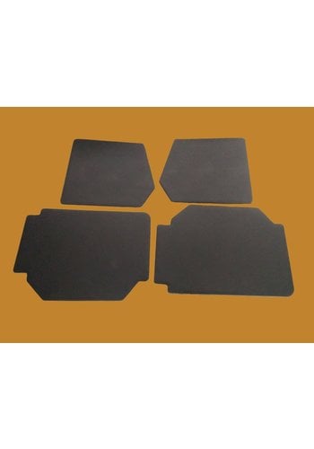  Citroën 2CV Set of 4 door panels in black leatherette (without plastic upper part) Citroën 2CV 