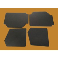 thumb-Set of 4 door panels in black leatherette (without plastic upper part) Citroën 2CV-3