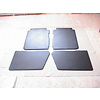 2CV Set of 4 door panels in black leatherette (with plastic upper part) Citroën 2CV