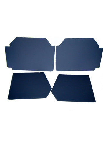  2CV Set of 4 door panels in gray leatherette (without plastic upper part) Citroën 2CV 