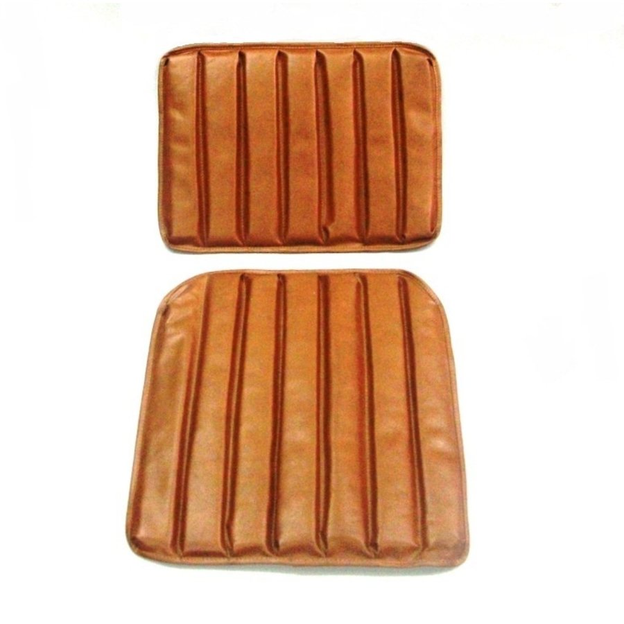 Original seat cover set for front seat in brown leatherette 1 st model Citroën HY-1