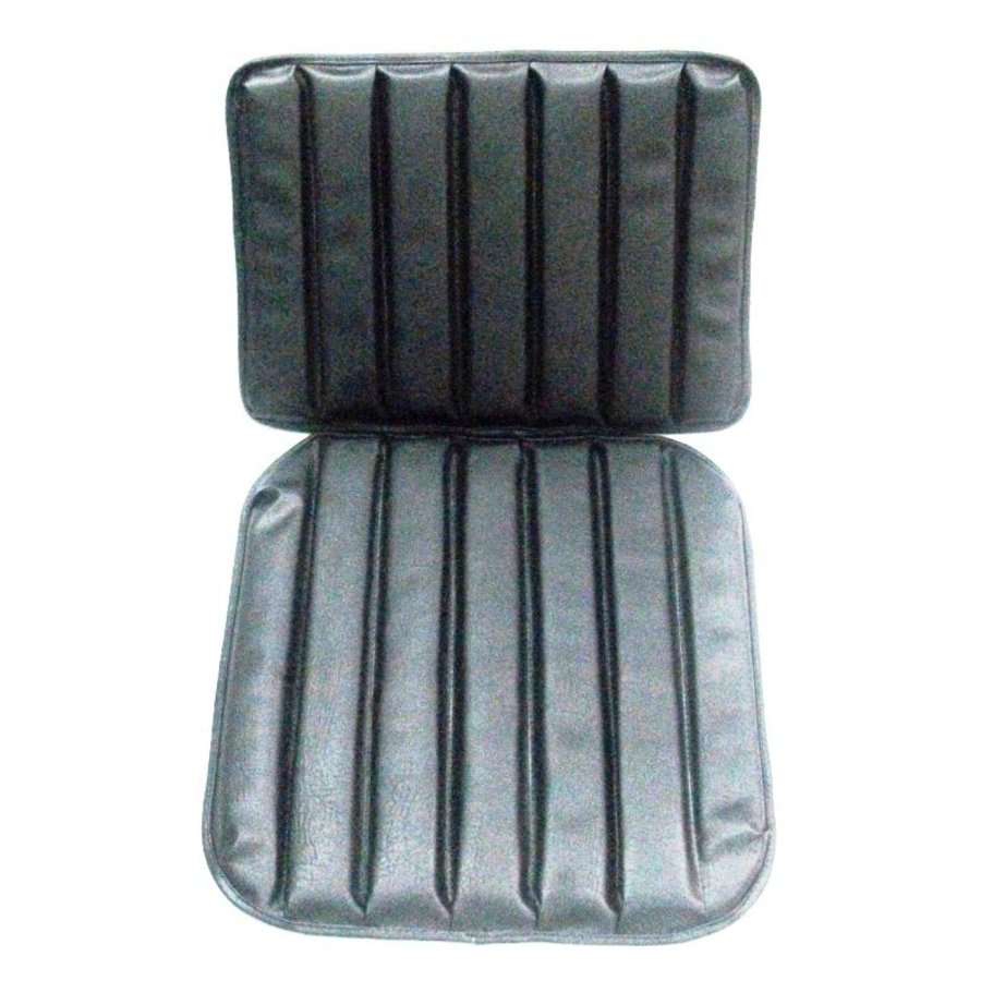 Original seat cover set for front seat in black leatherette 1 st model Citroën HY-1