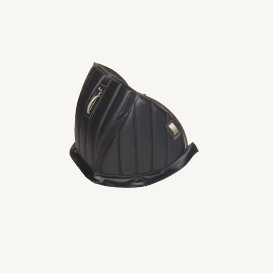 Sound proofing cover recovering the motor separation unit black leatherette row stiching Citroën HY-2