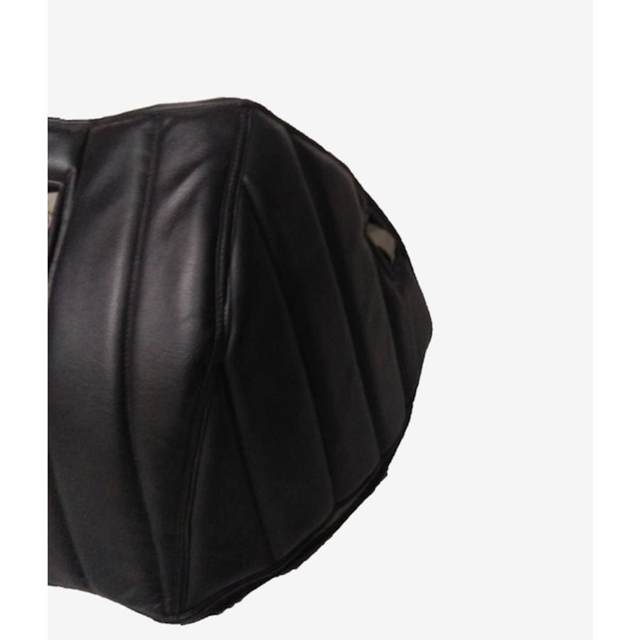 Housse insonorisante recouvrant la separation moteur skai noir couture en bande sans pochette pour carte (logo Citroën) Citroën HY-2