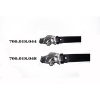 Buffalo leather belt 3 mm thick top grain STRONG RESISTANT size 44 inch (111cm) with brass nickel buttons