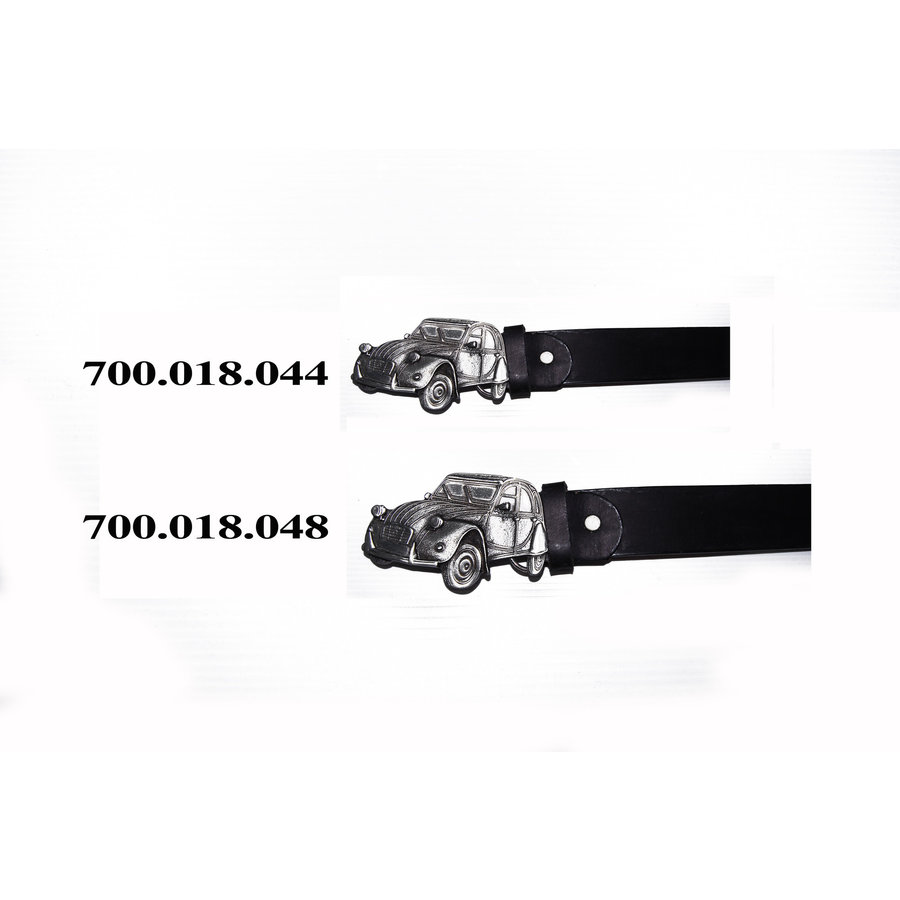 Leather belt with buckle Citroen 2CV size 48 (inch)-1