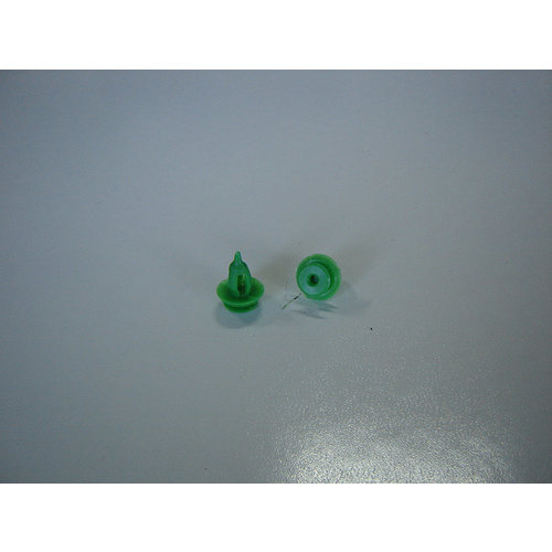  ID/DS Agrafes de panneau de porte (plastique vert rond) [10] 