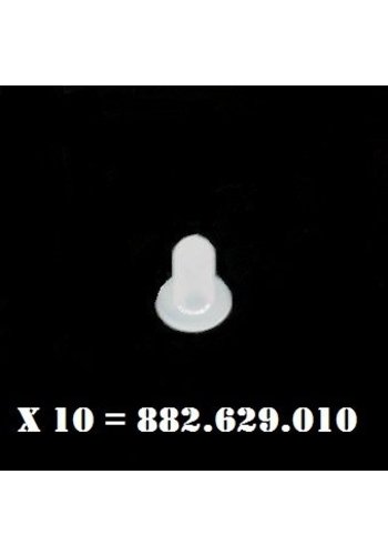  Plastikstopfen (weiss) für Türverkleidungsbefestigung [10]FastenerMaterial 