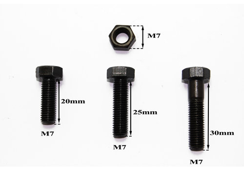  Material M7 bolts set (20 mm 25 mm 30 mm) 