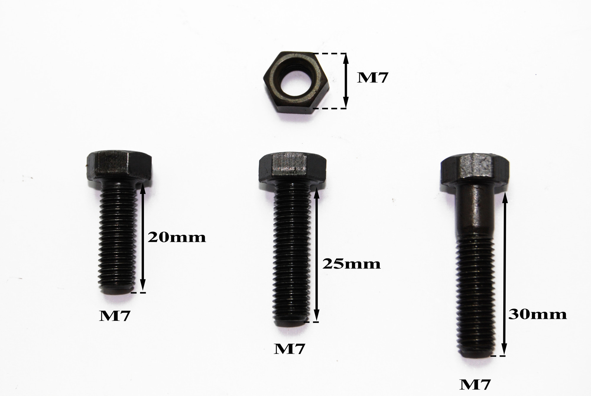 Material Satz M7 Schrauben (20 mm 25 mm 30 mm)FastenerMaterial - Citron  Pieces