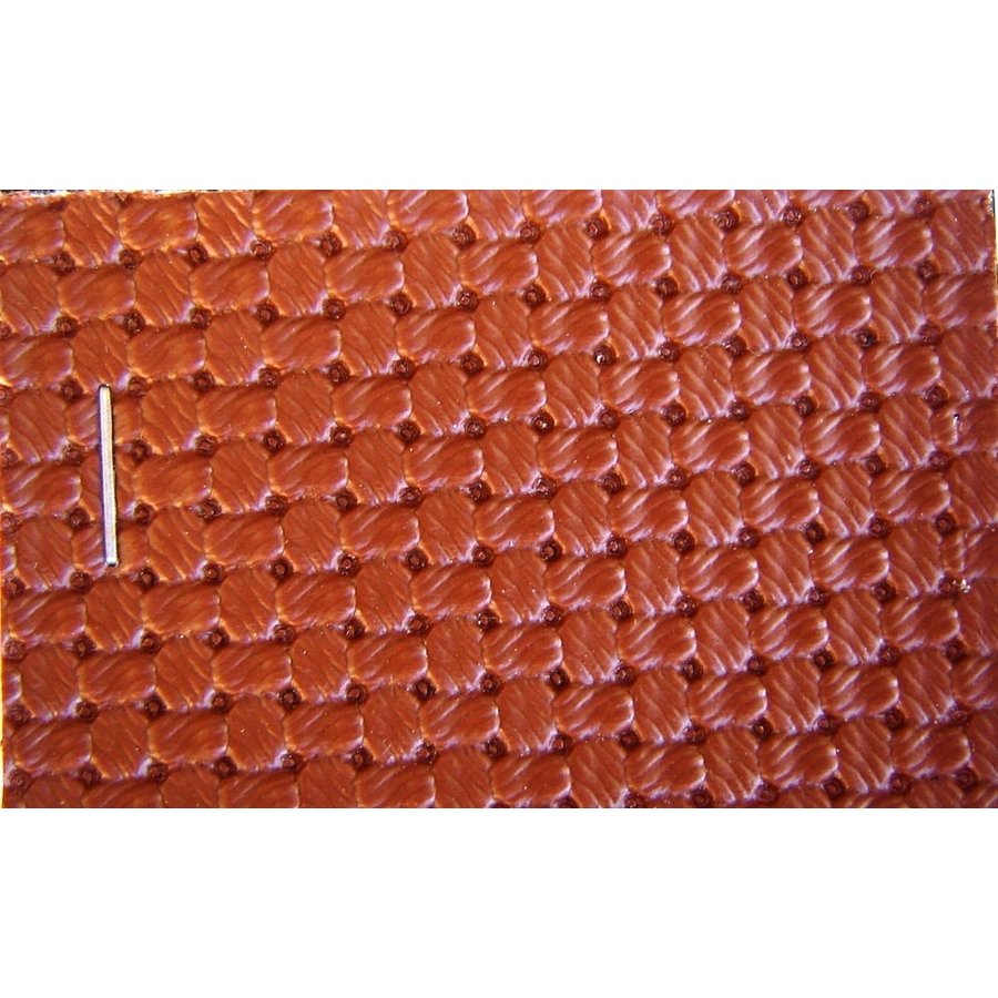 PVC braun Waffelstruktur (Preis pro Meter +/- 150 m breit)UpholsteryMaterial-1