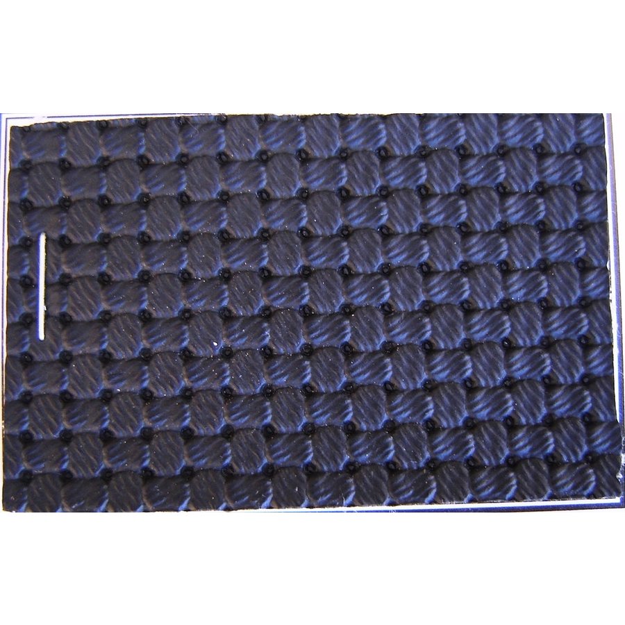 PVC schwarz Waffelstruktur (Preis pro Meter +/- 150 m breit)UpholsteryMaterial-1
