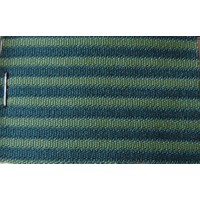 Green cloth `bayadère` (striped) (price per meter width +/- 150 M)