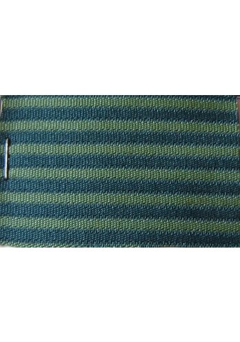 Green cloth `bayadère` (striped) (price per meter width +/- 150 M) 