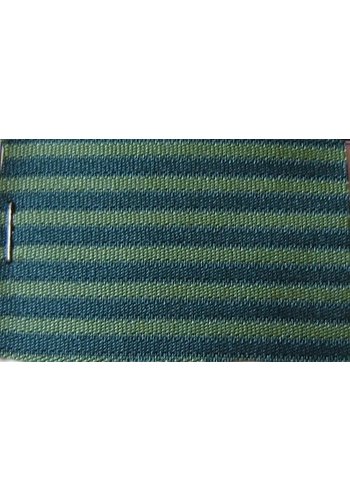  Material Etoffe couleur vert `bayadère`(prix au metre largeur +/- 150 M) 