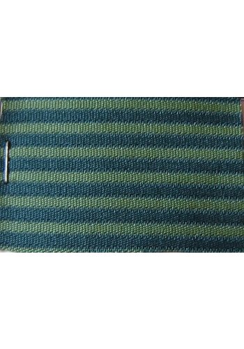 Material Green cloth `bayadère` (striped) (price per meter width +/- 150 M) 