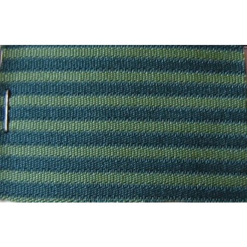  Etoffe couleur vert `bayadère`(prix au metre largeur +/- 150 M) 