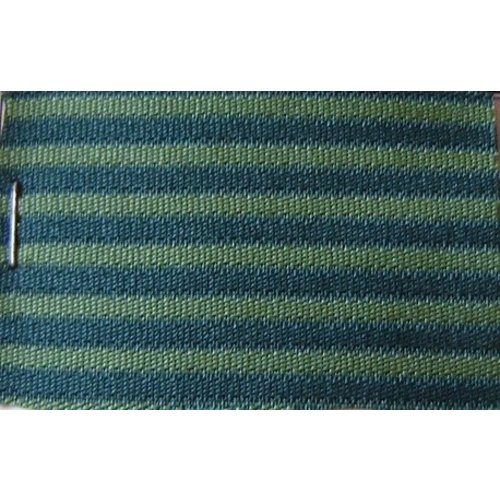  Material Etoffe couleur vert `bayadère`(prix au metre largeur +/- 150 M) 