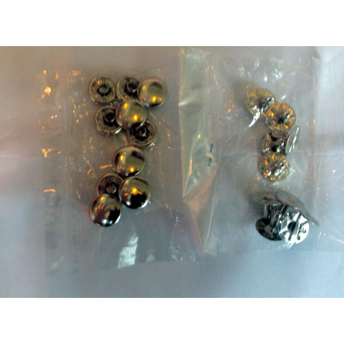  Set of 10 rivets [size of head is 13 mm] chromed metal Citroën 