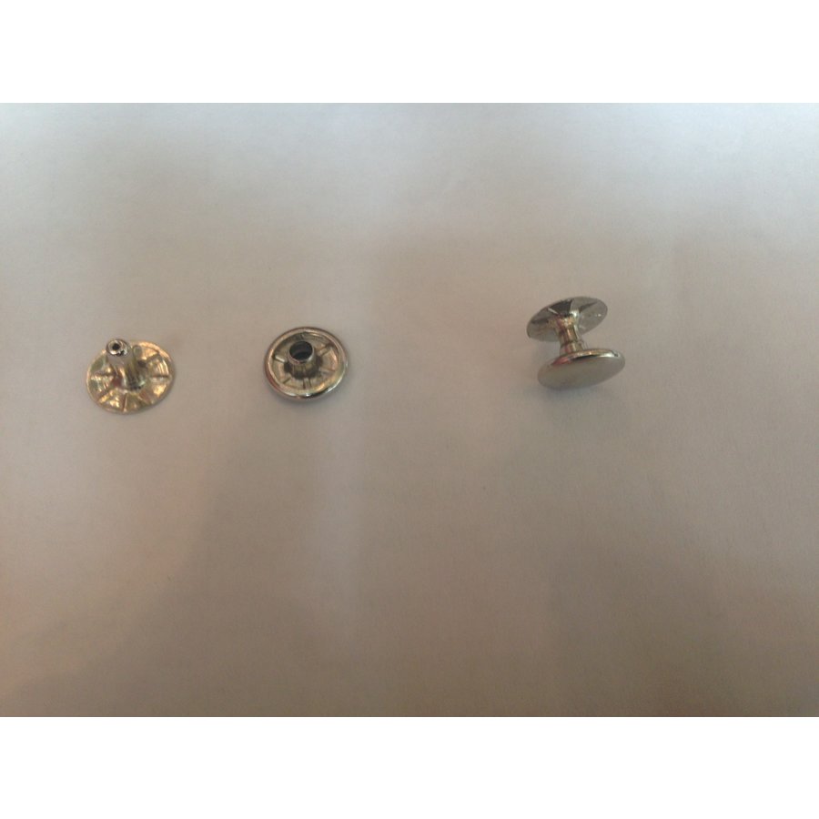 Set of 10 rivets [size of head is 13 mm] chromed metal Citroën-2