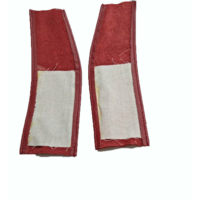 thumb-Pieces en cuir [2 D+G] pour recouvrir les ressorts du siège AV avant 68 rouge Citroën ID/DS-5