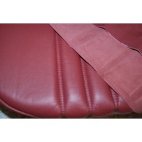 thumb-Front seat cover red leather for foam back Citroën ID/DS-2