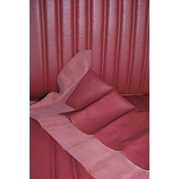 thumb-Front seat cover red leather for foam back Citroën ID/DS-3