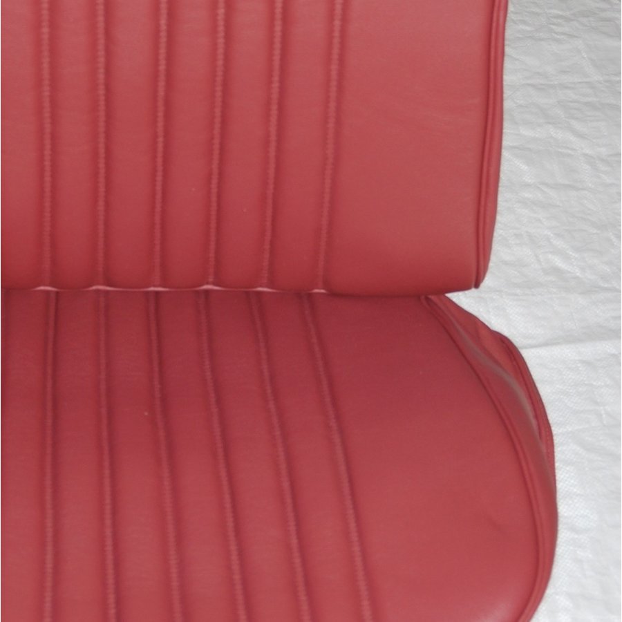 Front seat cover red leather for foam back Citroën ID/DS-4