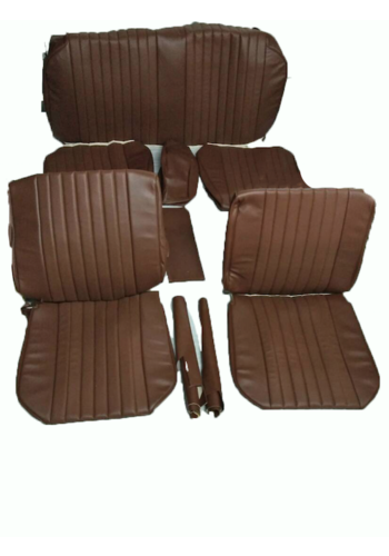  Citroën ID/DS Jeu de housse pour 1 voiture (2 sieges AV 1 banquette AR) en simili marron Citroën ID/DS 