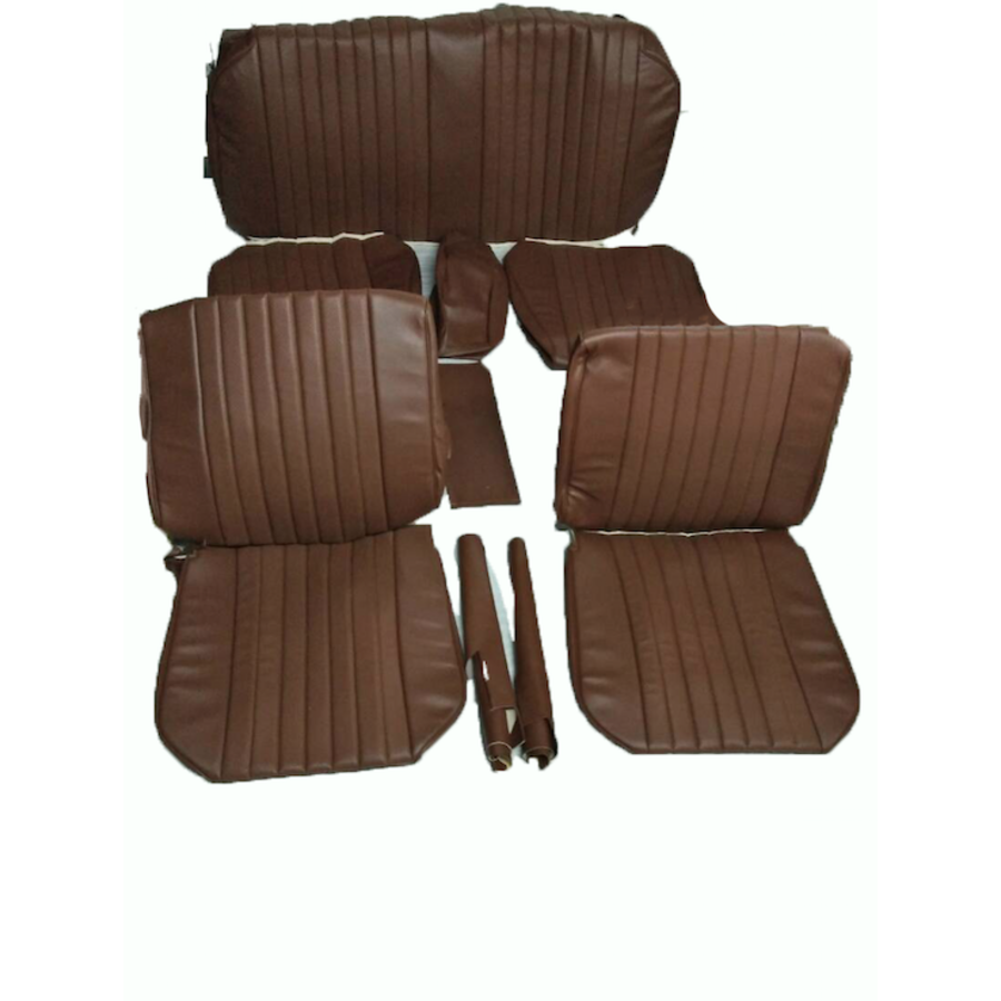 Seat cover set (2 front 1 rear) in brown leatherette Citroën ID/DS-1