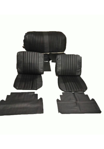  ID/DS Seat cover set (2 front 1 rear) in black leatherette Citroën ID/DS 