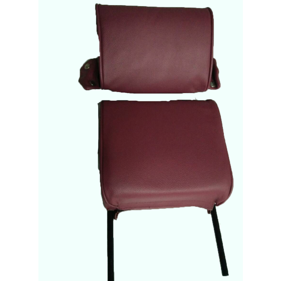 Head rest with red leather trimming narrow model 2 pieces Citroën ID/DS-3