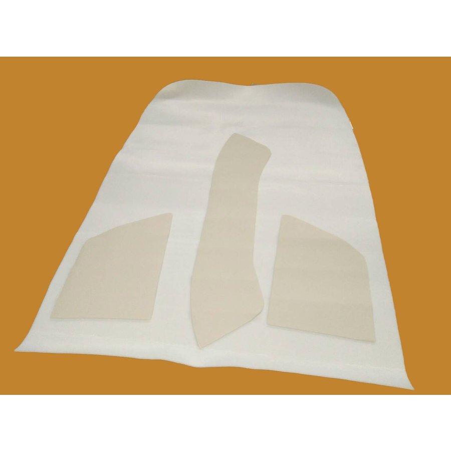 Upholstery for inside of roof white leatherette (4 pieces) Citroën ID/DS-2