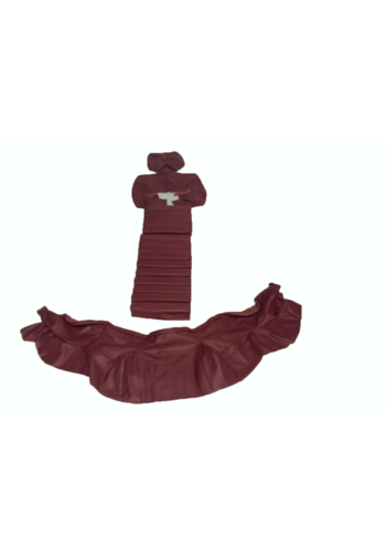  Citroën SM Original front seat cover red leather (seat back closing panel and head rest cover) Citroën SM 