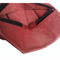 thumb-Original front seat cover red leather (seat back closing panel and head rest cover) Citroën SM-2