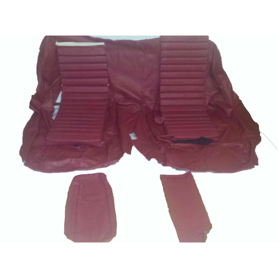 Original rear bench cover red leather (seat: 1 piece back: 4 pieces) Citroën SM-5