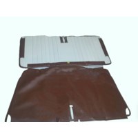 thumb-Original seat cover set in brown leatherette for foldable rear bench Ami Citroën 2CV-1