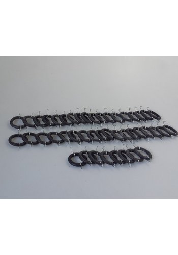  Citroën 2CV Set of 44 rubbers INCLUDING 2 short HOOKS for each rubber designed to suit the old type seat cover Citroën 2CV 