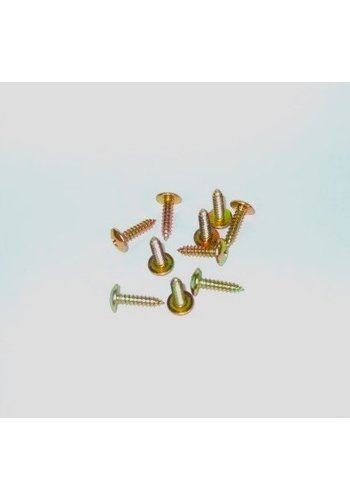  Material Tapping screw wide head yellow galvanized diam 45 mm length 20 mm Sold by 10 pcs 