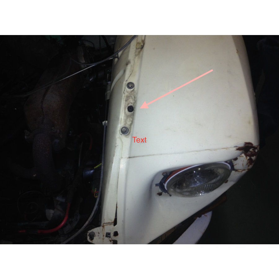 Butée caoutchouc Dyane sur aile AV sous capot Citroën 2CV-4